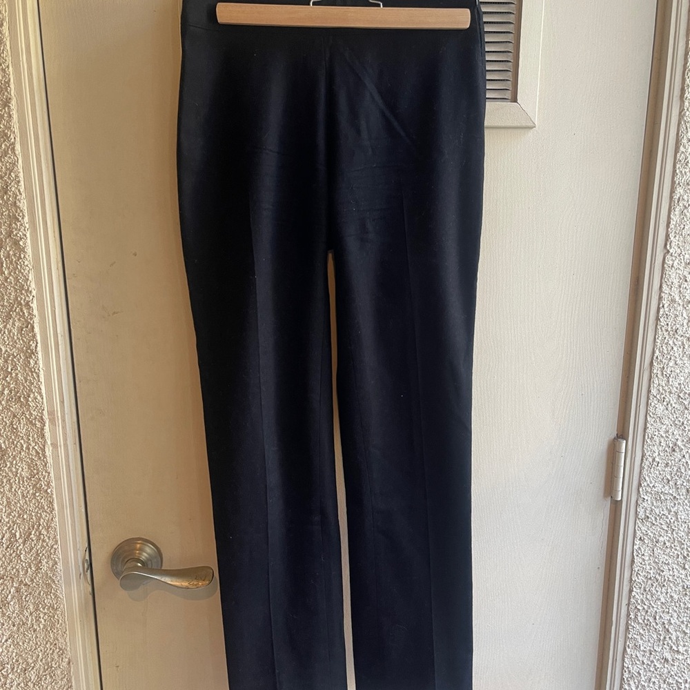 Kiton Black Pantsuit with High Waistband and Slim Fit